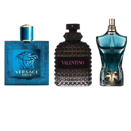 VERSACE EROS + VALENTINO BORN IN ROMA + LE BEAU LE PARFUM